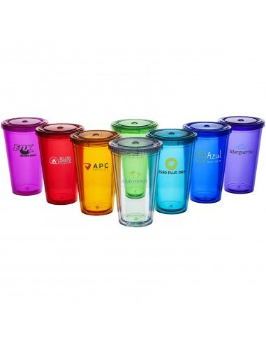 Cyclone 450 ml insulated tumbler with straw