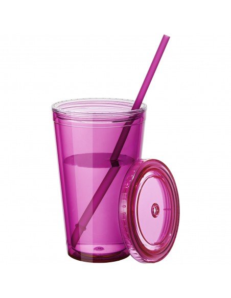Cyclone 450 ml insulated tumbler with straw
