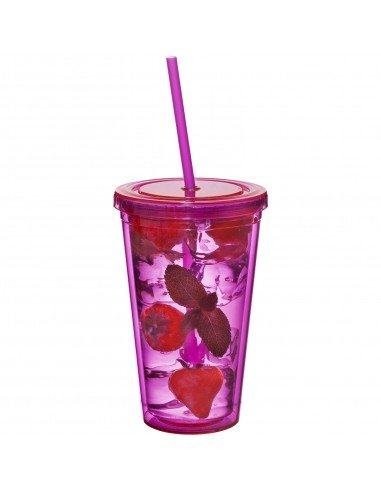 Cyclone 450 ml insulated tumbler with straw