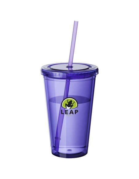 Cyclone 450 ml insulated tumbler with straw