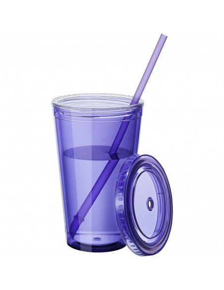 Cyclone 450 ml insulated tumbler with straw