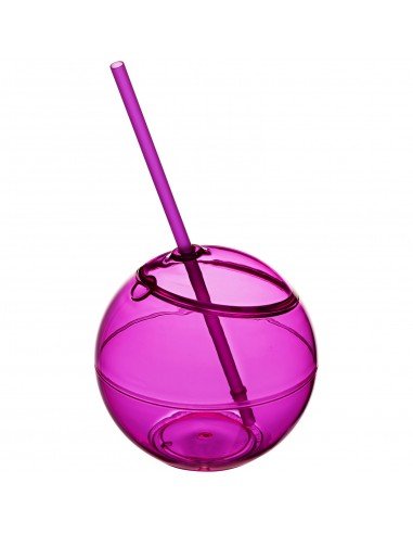 Fiesta 580 ml beverage ball with straw