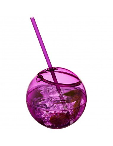 Fiesta 580 ml beverage ball with straw