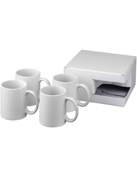 Ceramic sublimation mug 4-pieces gift set