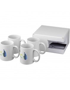 Ceramic sublimation mug 4-pieces gift set 2