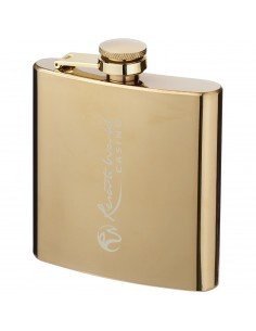 Elixer 175 ml gold hip flask 2