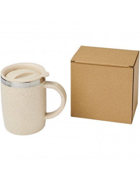 Wey 400 ml wheat straw insulated mug
