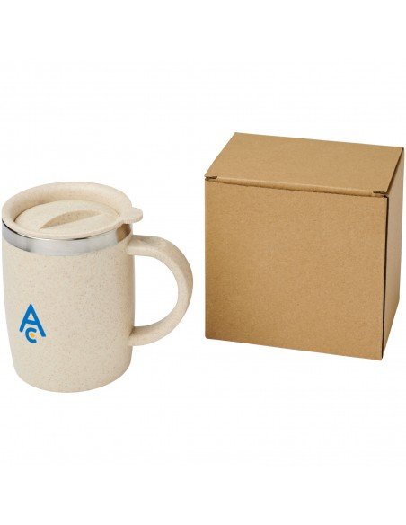 Wey 400 ml wheat straw insulated mug