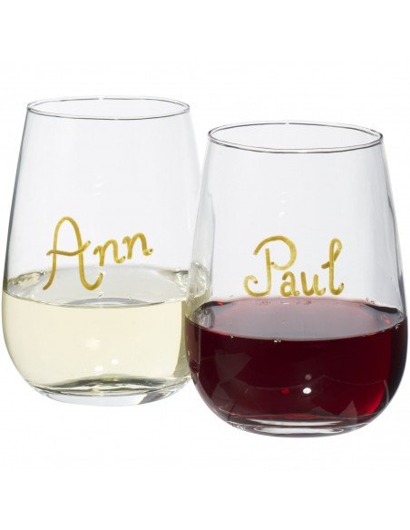Barola wine glass writing set