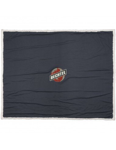 Far sherpa plaid blanket