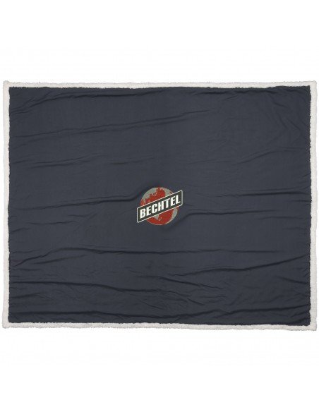 Far sherpa plaid blanket