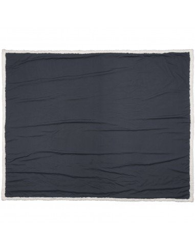 Far sherpa plaid blanket