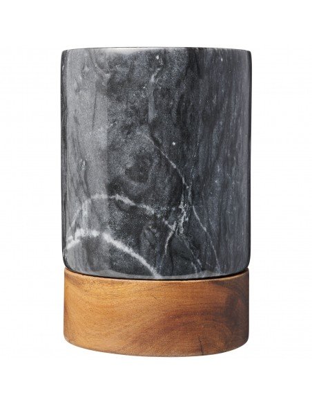 Harlow marble and wood wine cooler