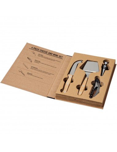Reze 4-piece wine and cheese gift set
