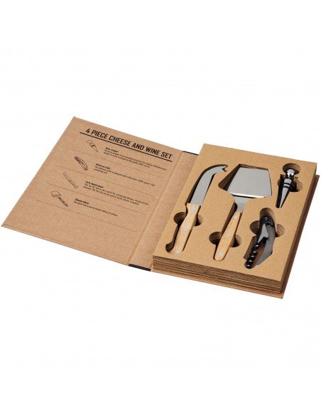 Reze 4-piece wine and cheese gift set