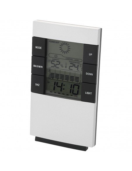 Como desk weather station with alarm clock