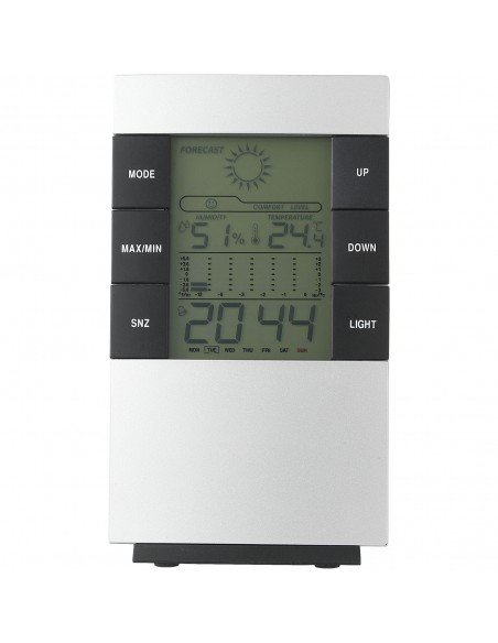 Como desk weather station with alarm clock