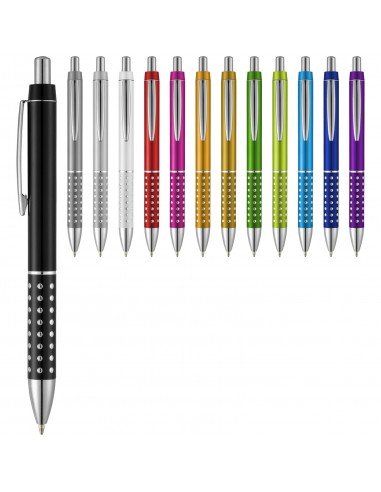 Bling ballpoint pen with aluminium grip