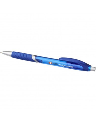 Turbo ballpoint pen with rubber grip