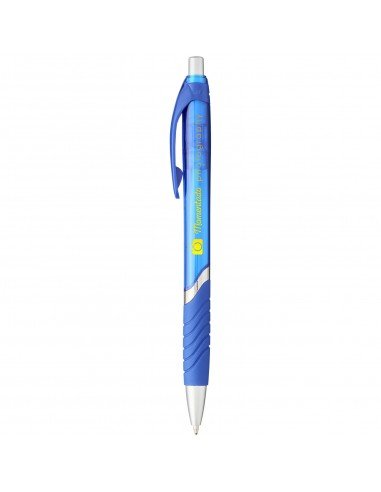 Turbo ballpoint pen with rubber grip