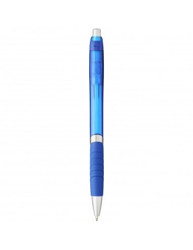 Turbo ballpoint pen with rubber grip