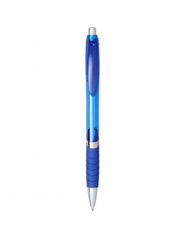 Turbo ballpoint pen with rubber grip