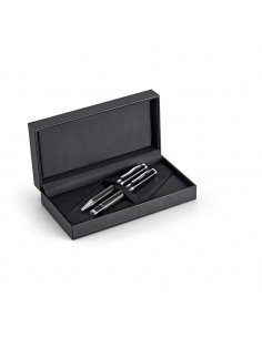 CHESS. Roller pen and ball pen set in metal and carbon fibre 2