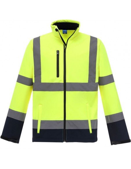 Padidinto matomumo softshell striukė HVK09