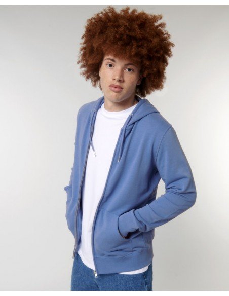 Universalus džemperis Connector su gobtuvu ir užtrauktuku