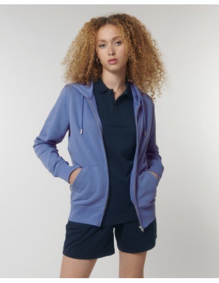 Universalus džemperis Connector su gobtuvu ir užtrauktuku