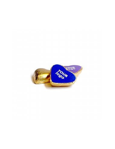 Chocolate heart with logo 5 g