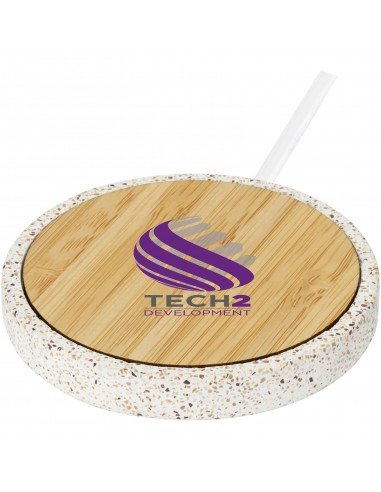 Terrazzo 10W wireless bamboo charging...