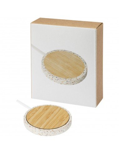 Terrazzo 10W wireless bamboo charging...