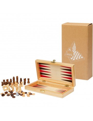 Mugo 3-in-1 wooden game set