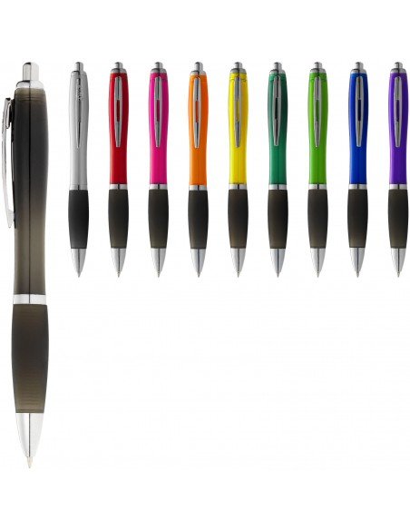 Nash ballpoint pen coloured barrel and black grip