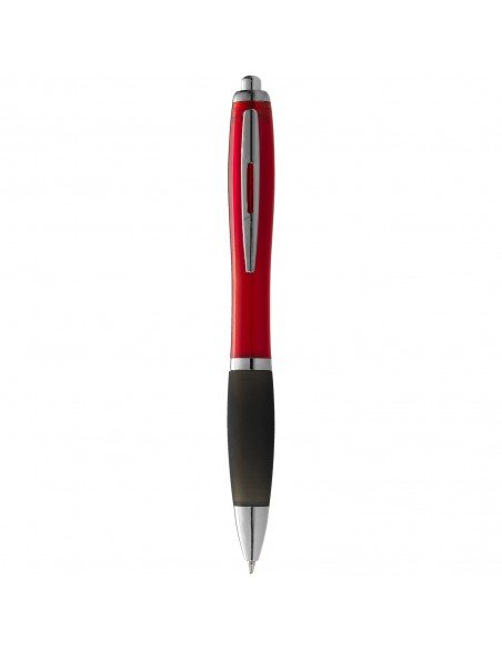 Nash ballpoint pen with coloured barrel and black grip