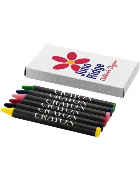 Ayo 6-piece coloured crayon set