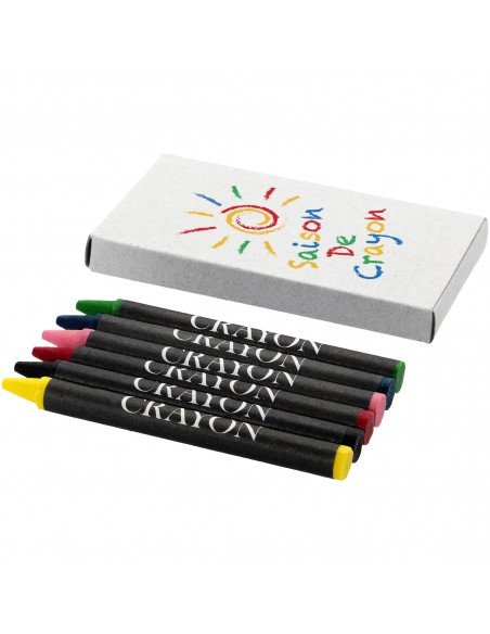Ayo 6-piece coloured crayon set