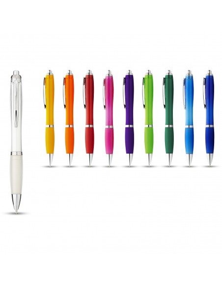 Nash ballpoint pen with coloured barrel and grip