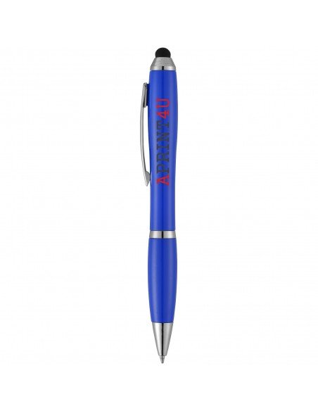 Nash stylus ballpoint pen with coloured grip