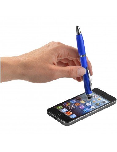 Nash stylus ballpoint pen with coloured grip