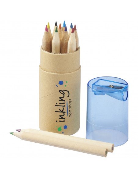 Hef 12-piece coloured pencil set with sharpener