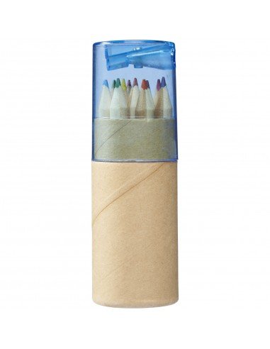 Hef 12-piece coloured pencil set with sharpener