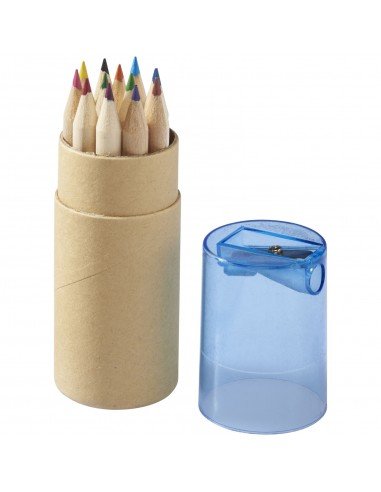 Hef 12-piece coloured pencil set with sharpener