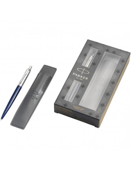 Jotter royal blue gift set with pen and pouch