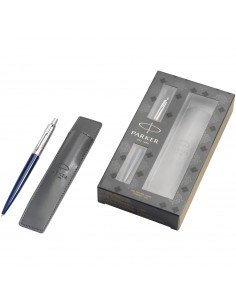 Jotter royal blue gift set with pen and pouch 2