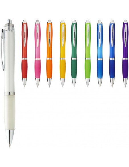Nash ballpoint pen coloured barrel and grip