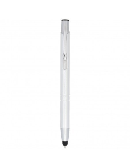 Moneta anodized aluminium click stylus ballpoint pen