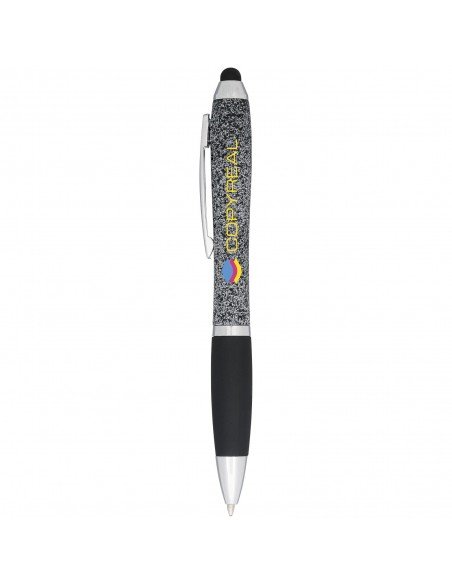 Nash speckled ballpoint pen with stylus