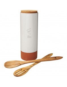 Terracotta pasta holder with spoons 2